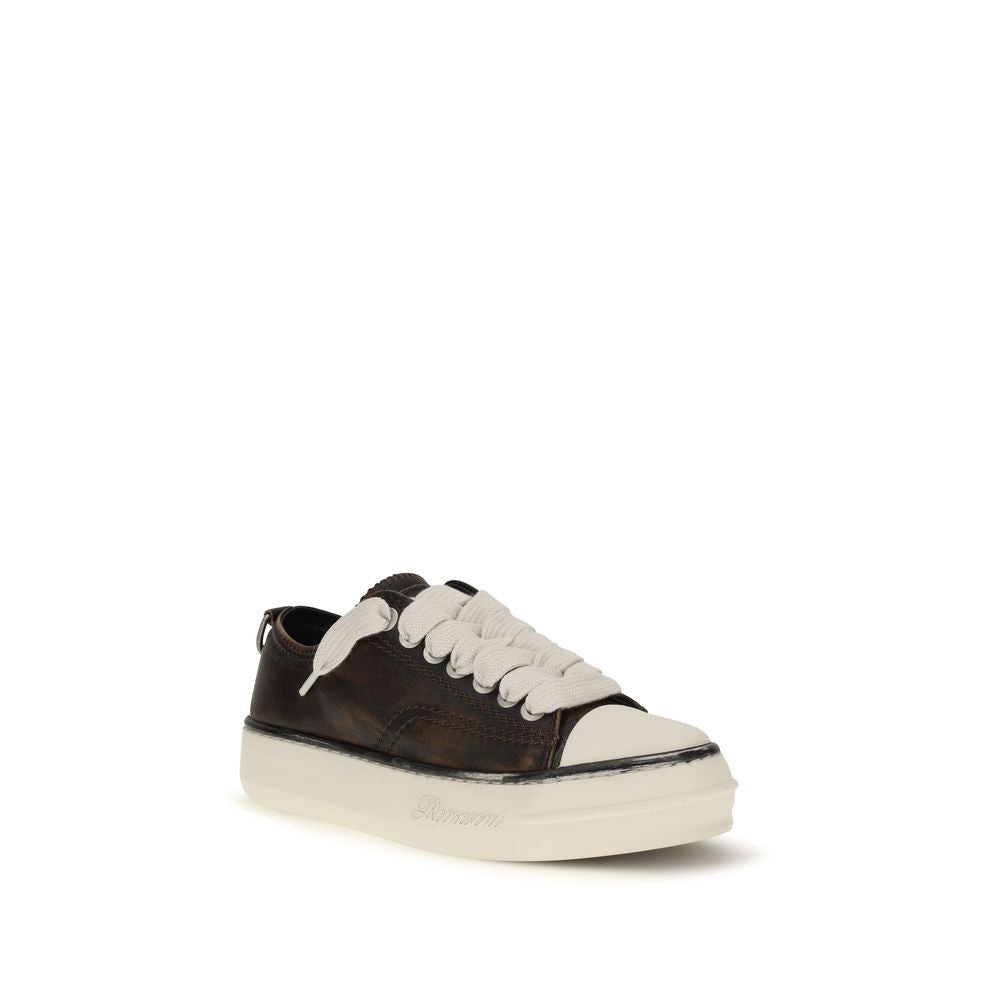 Represent Brown Calf Leather Bos Taurus Chunky Men's Sneakers