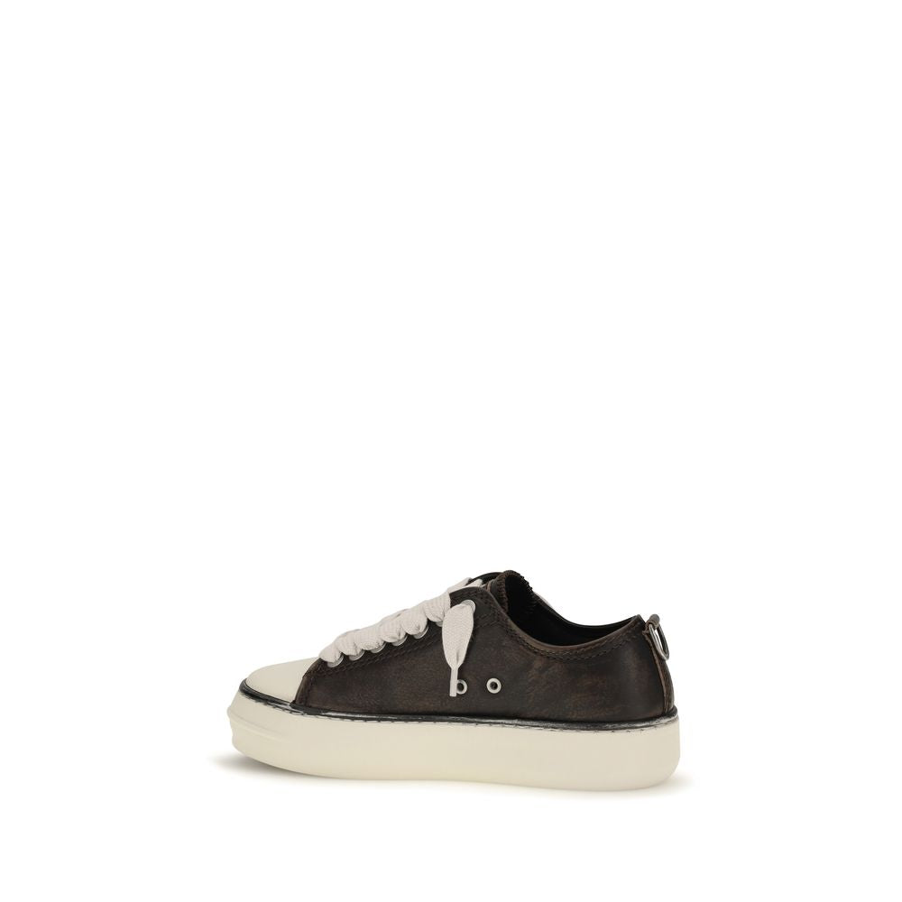 Represent Brown Calf Leather Bos Taurus Chunky Men's Sneakers