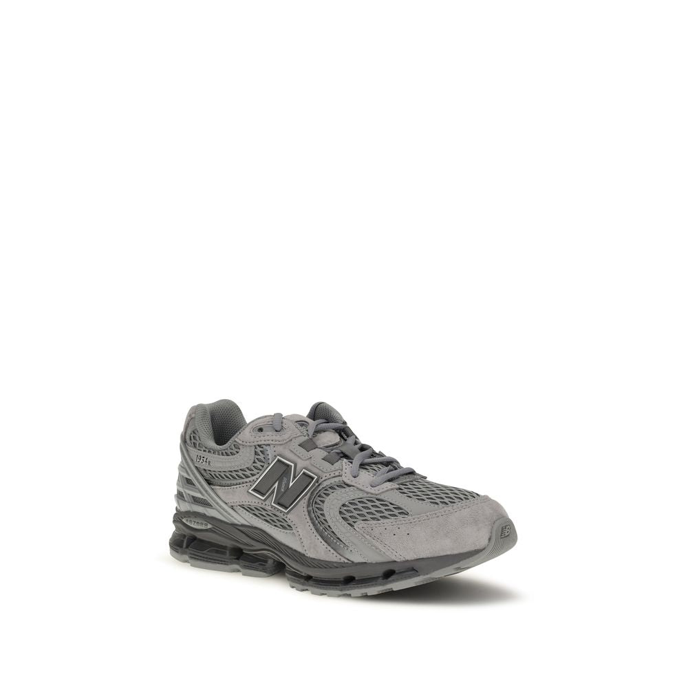 New Balance Gray Fabric Athletic Men's Sneakers