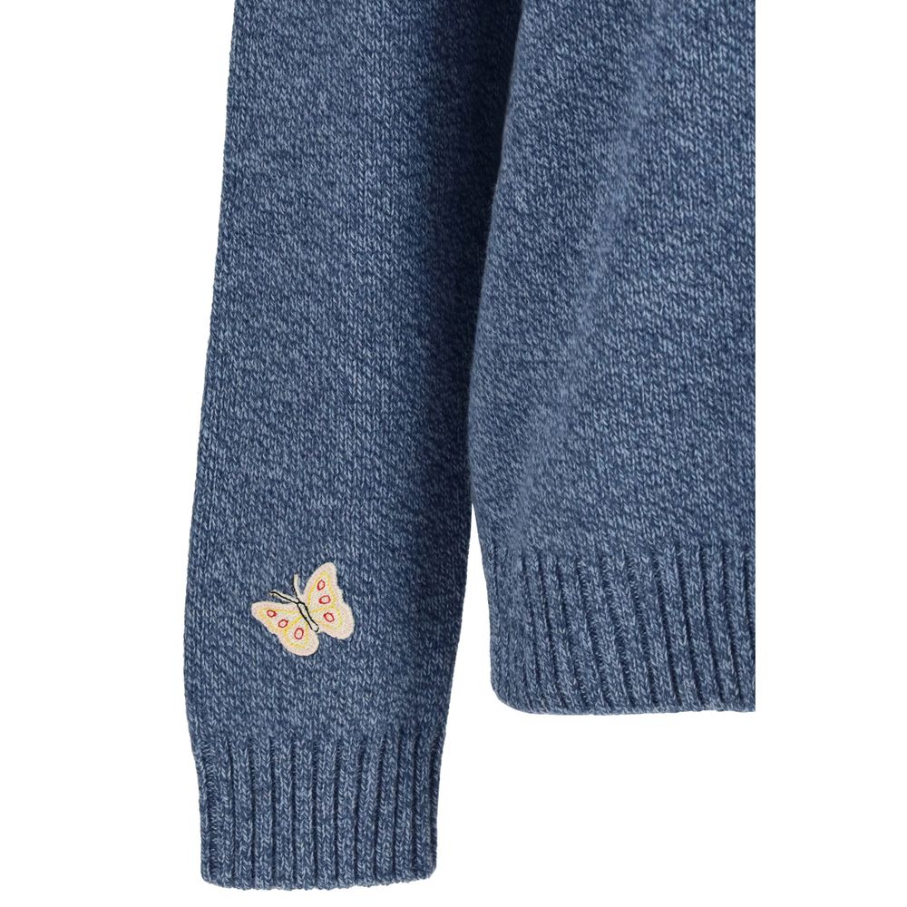 Valentino Garavani Blue Wool Oves Aries Men's Sweatshirt