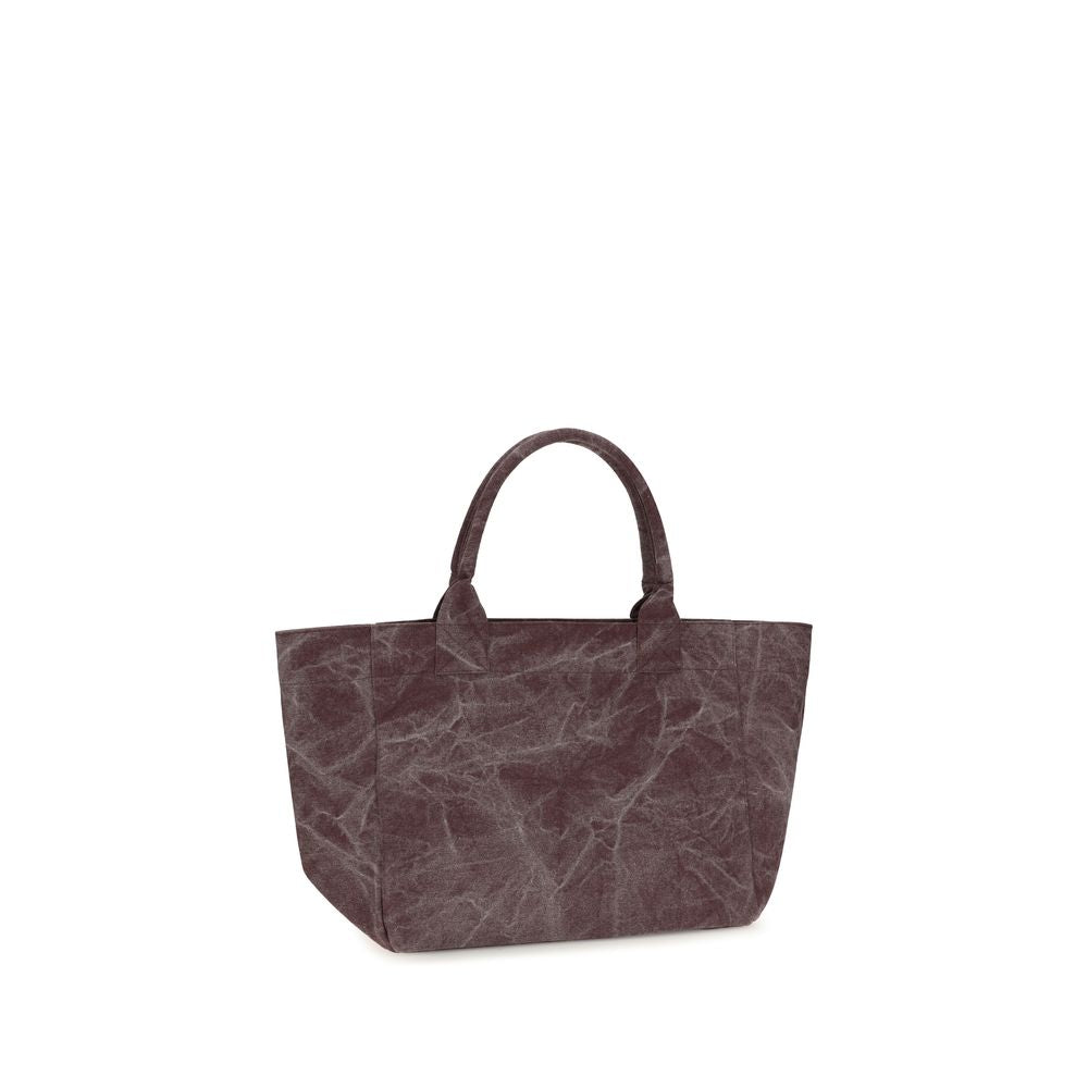 Ganni Bordeaux Cotton Shoulder Women's Bag