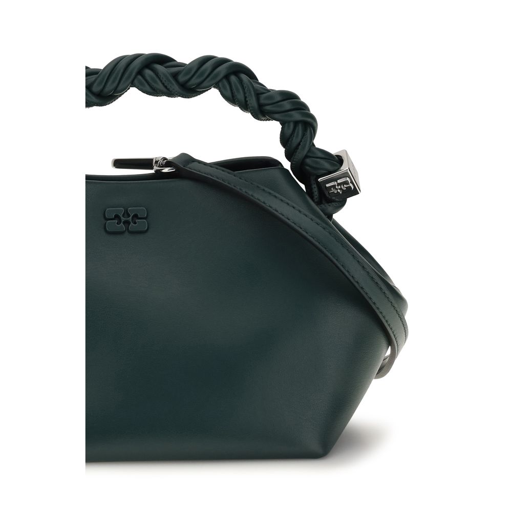 Ganni Bicolor Recycled Leather Shoulder Women's Bag