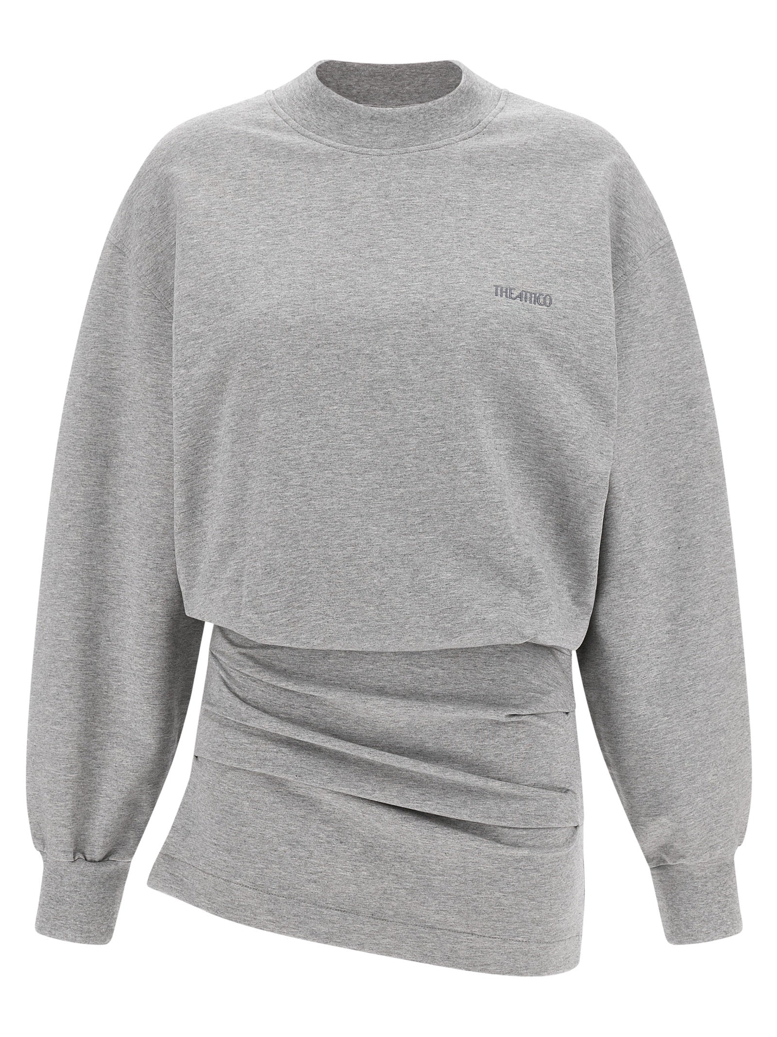 The Attico Gray Cotton Short Women's Dress