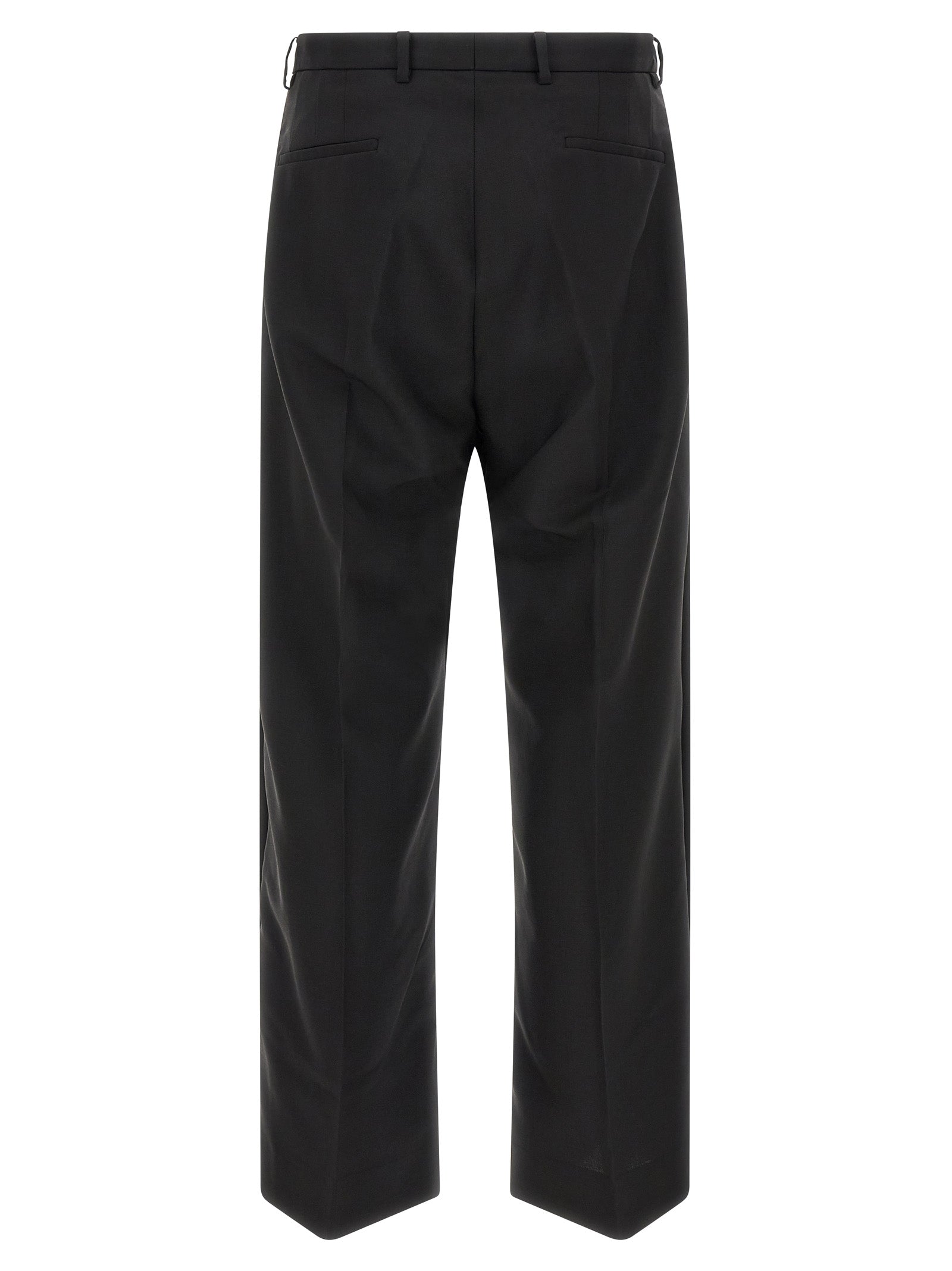 Kiko Kostadinov Black Wool Dress Men's Pants