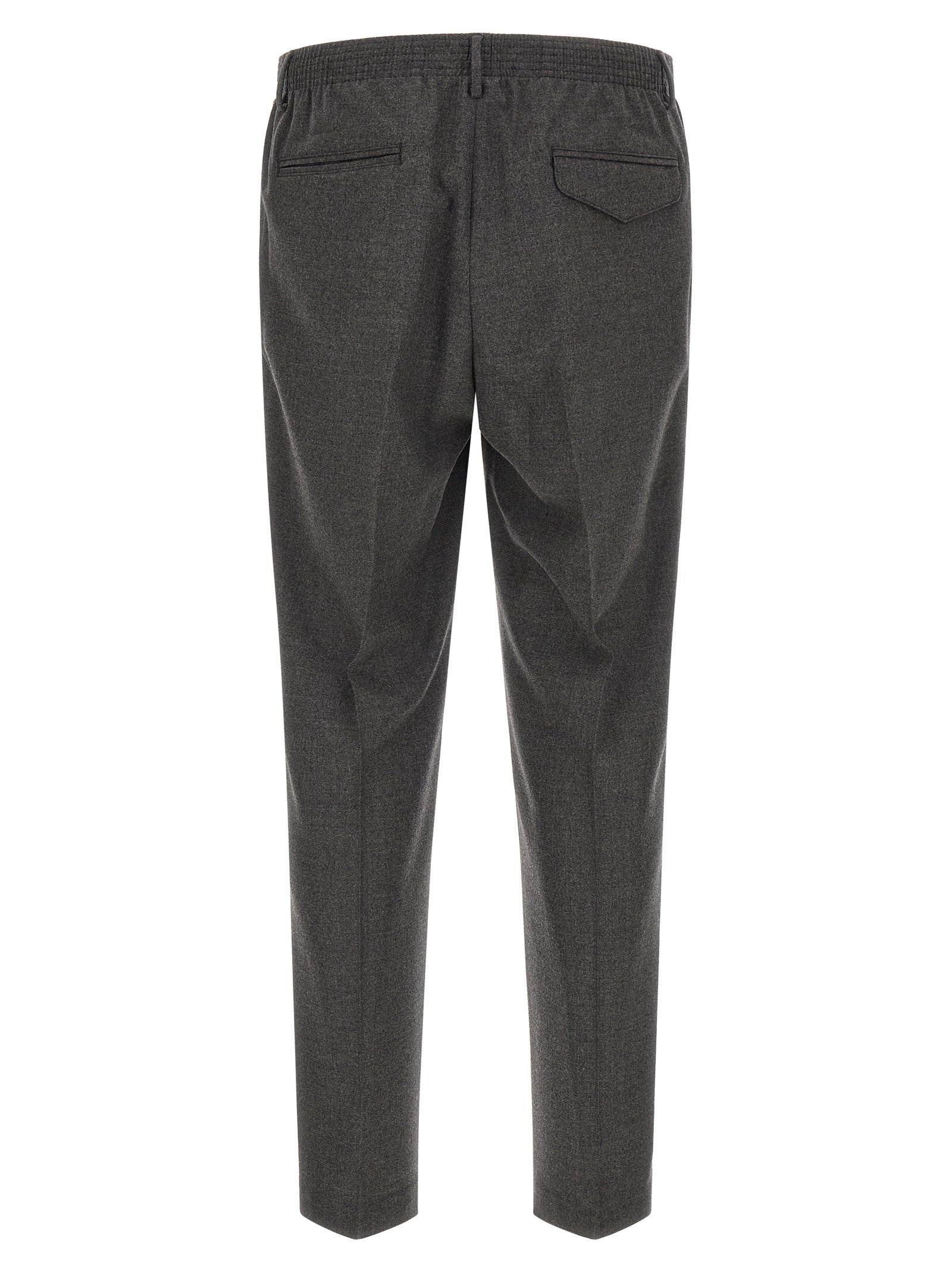 CELLAR DOOR Gray Virgin Wool Cropped Men's Pants