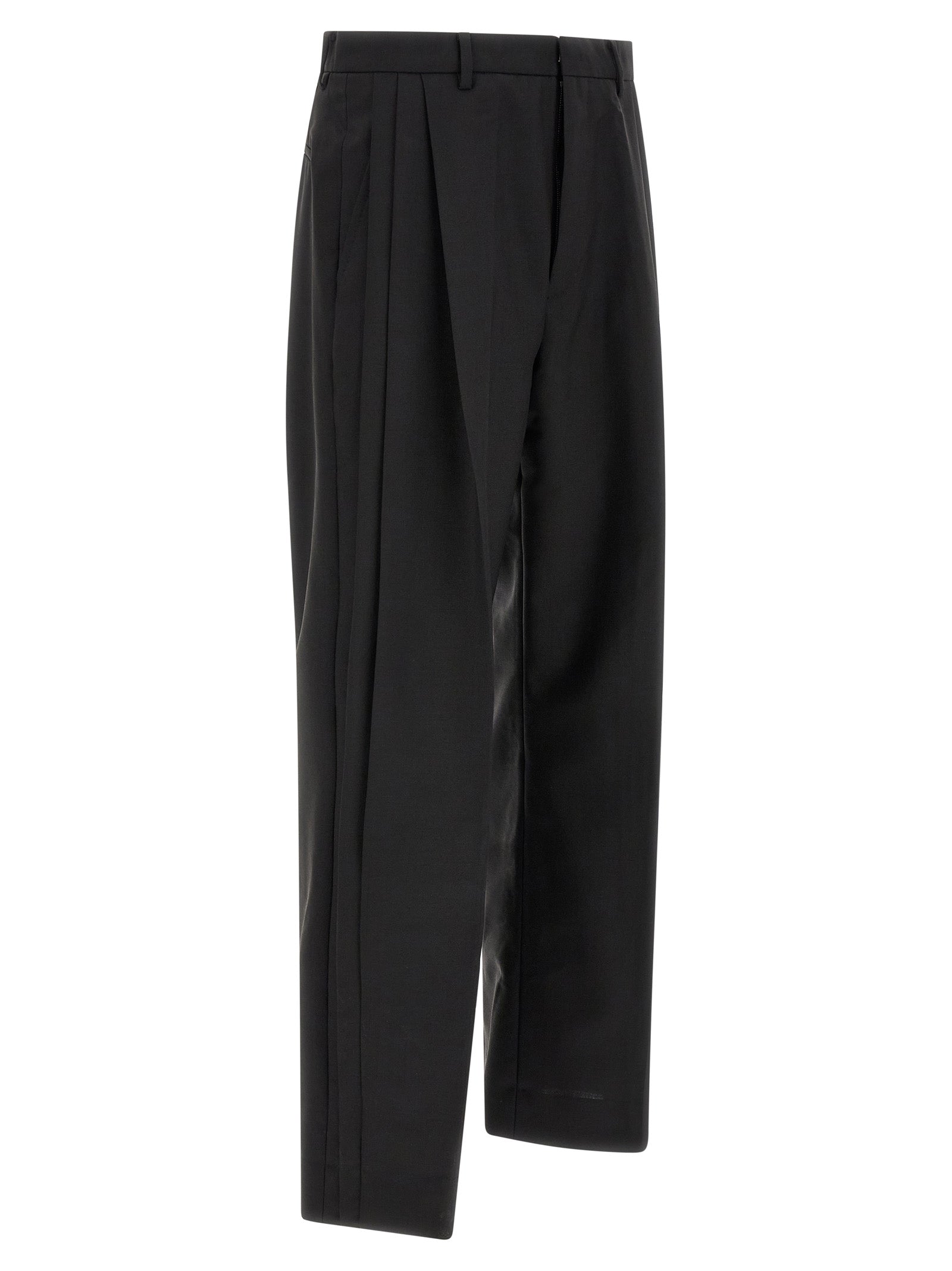 Kiko Kostadinov Black Wool Dress Men's Pants