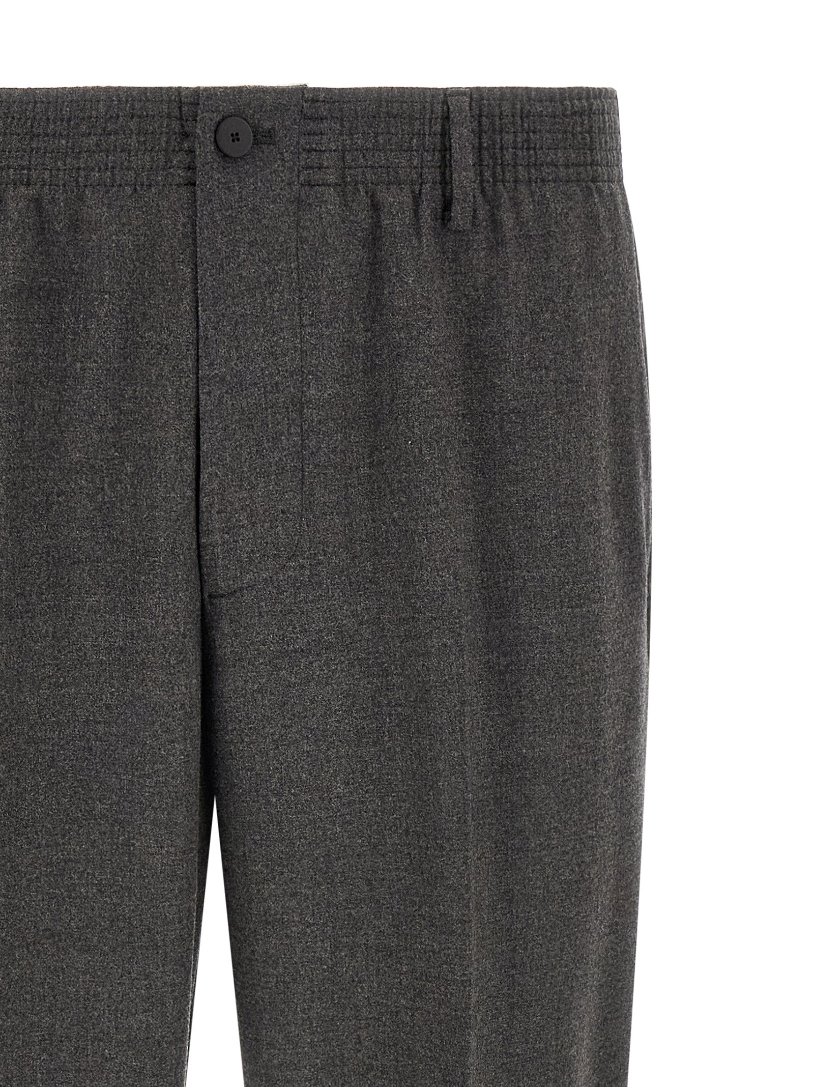 CELLAR DOOR Gray Virgin Wool Cropped Men's Pants