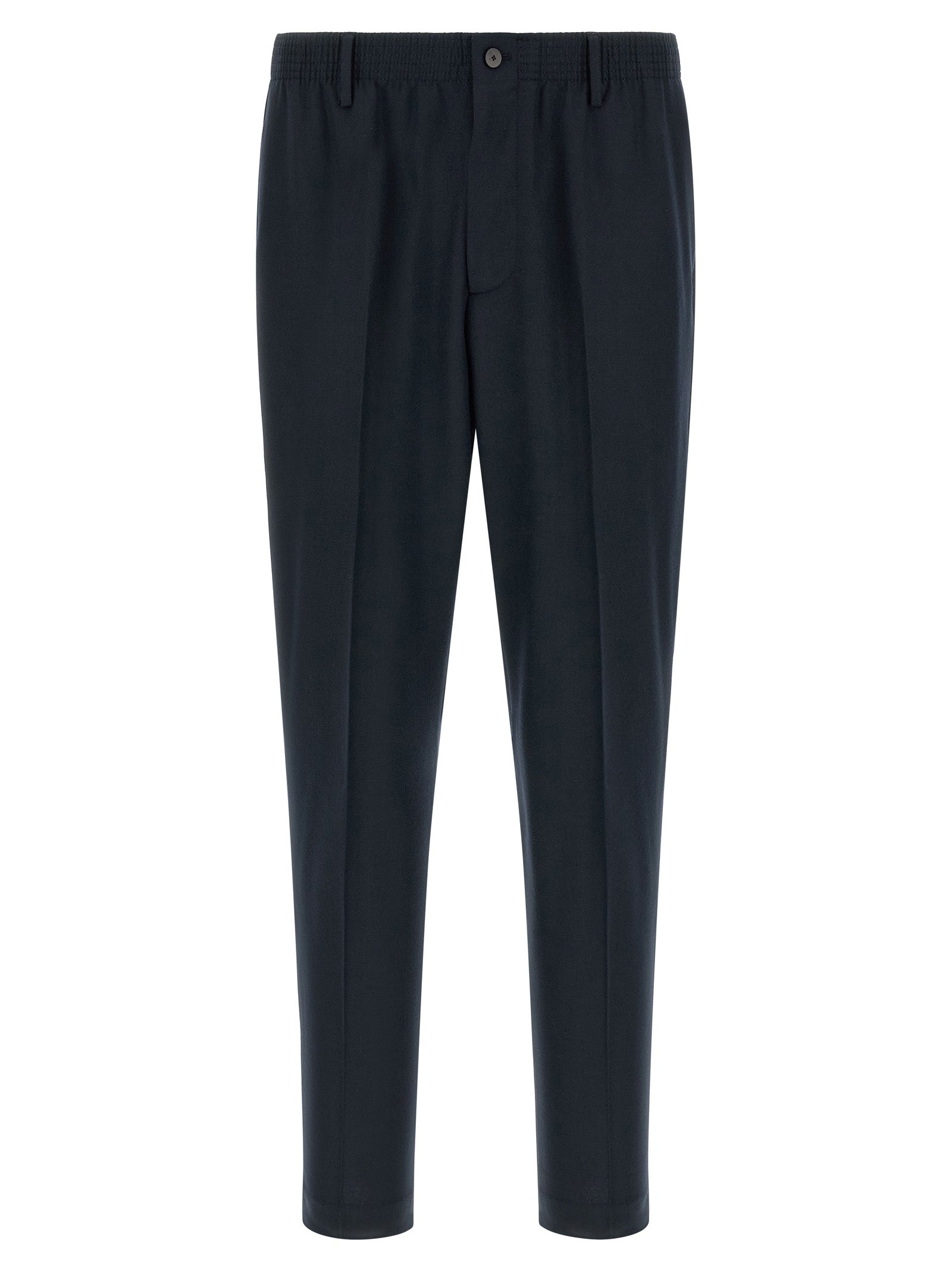 CELLAR DOOR Blue Virgin Wool Cropped Men's Pants