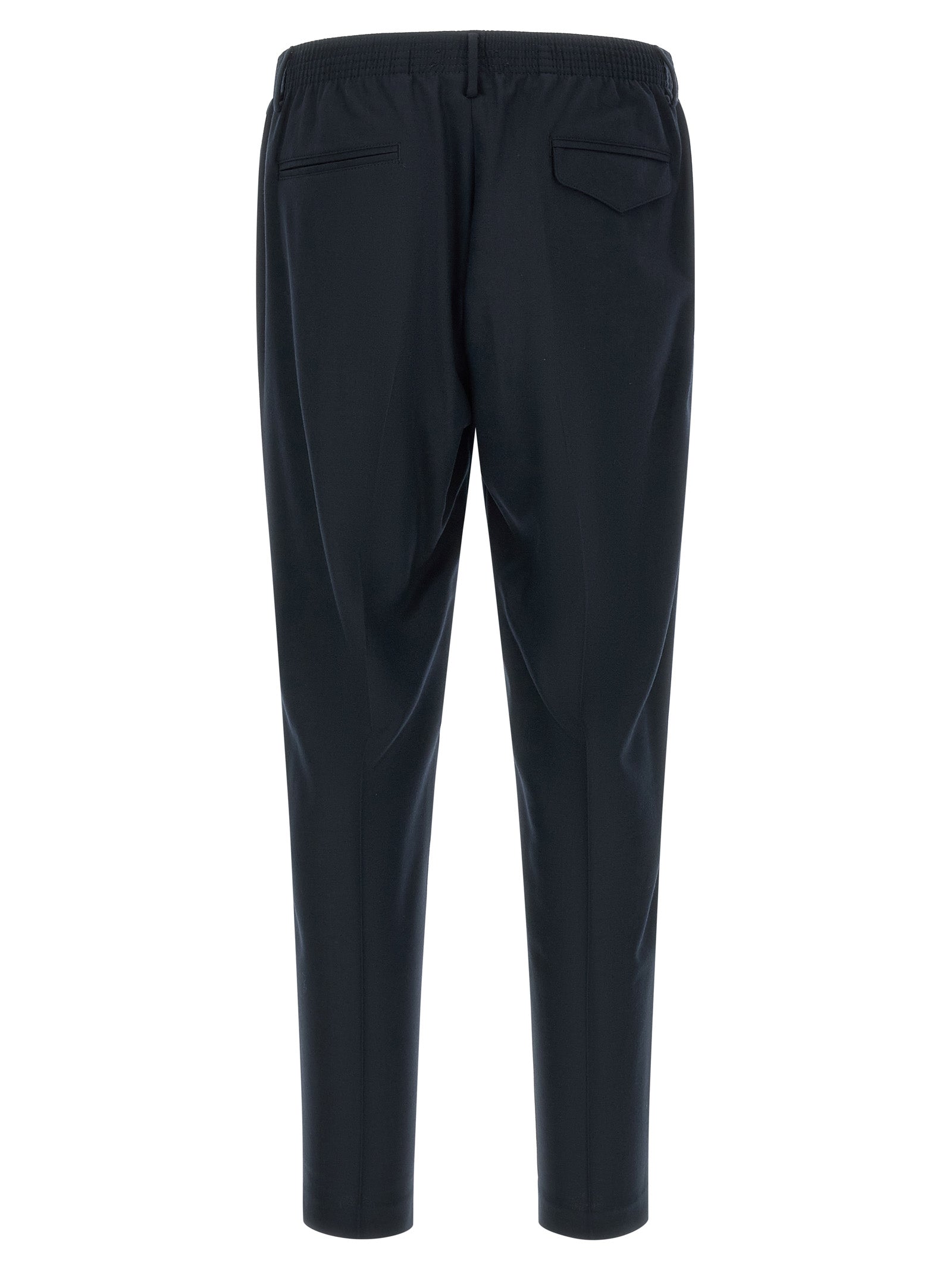 CELLAR DOOR Blue Virgin Wool Cropped Men's Pants