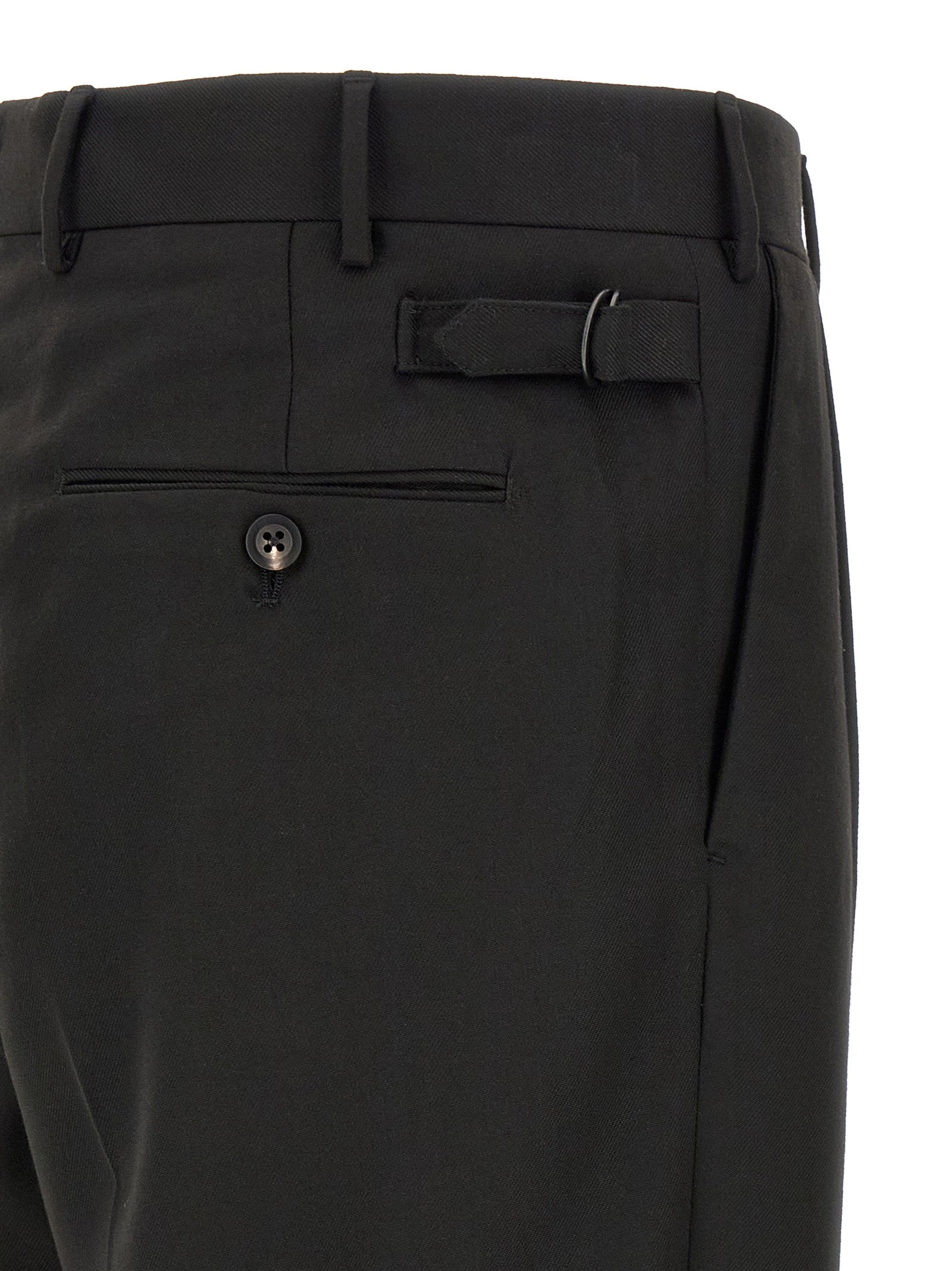 CELLAR DOOR Black Polyester Casual Men's Pants