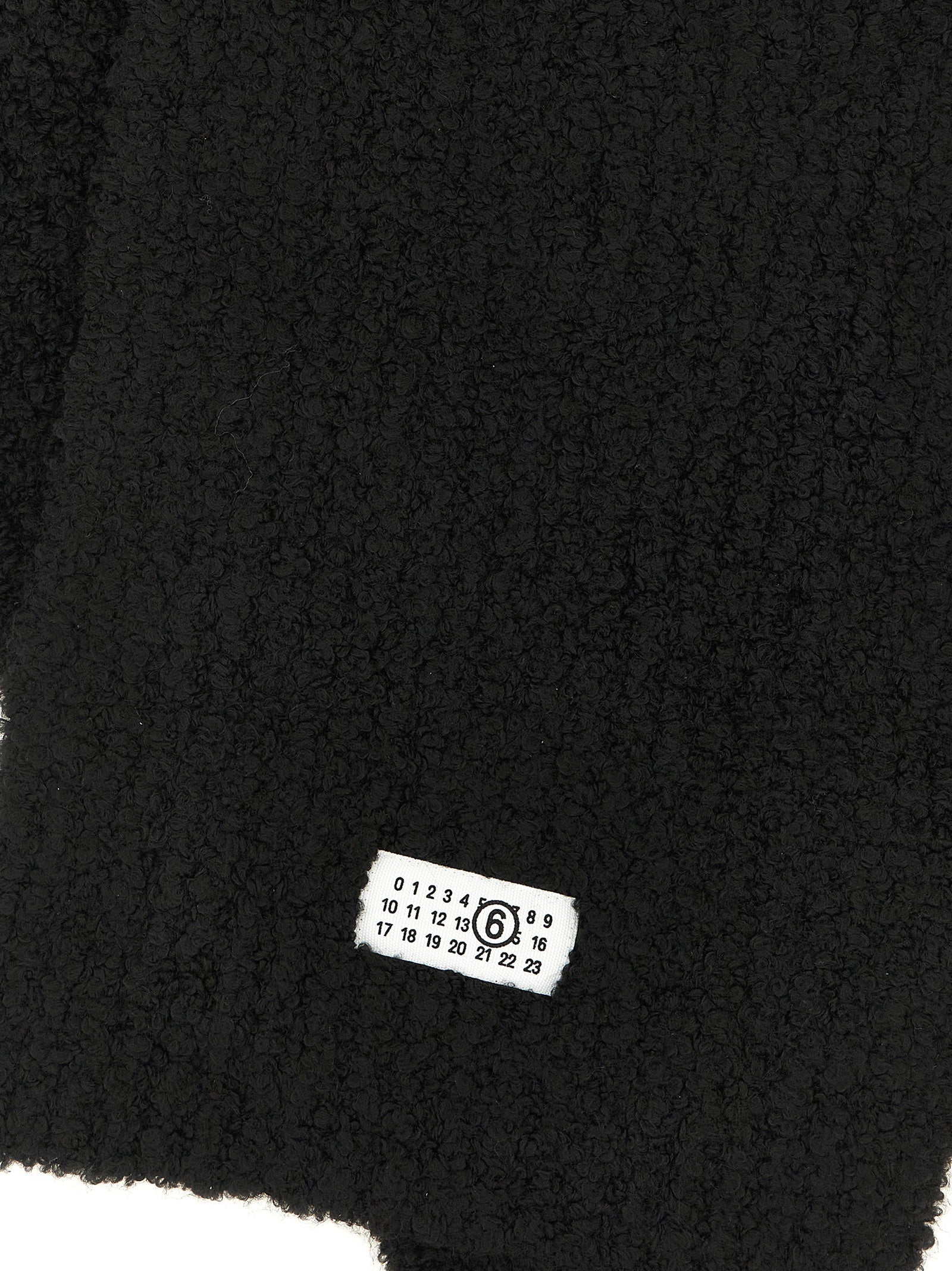 MM6 Maison Margiela Black Marabou Women's Scarf
