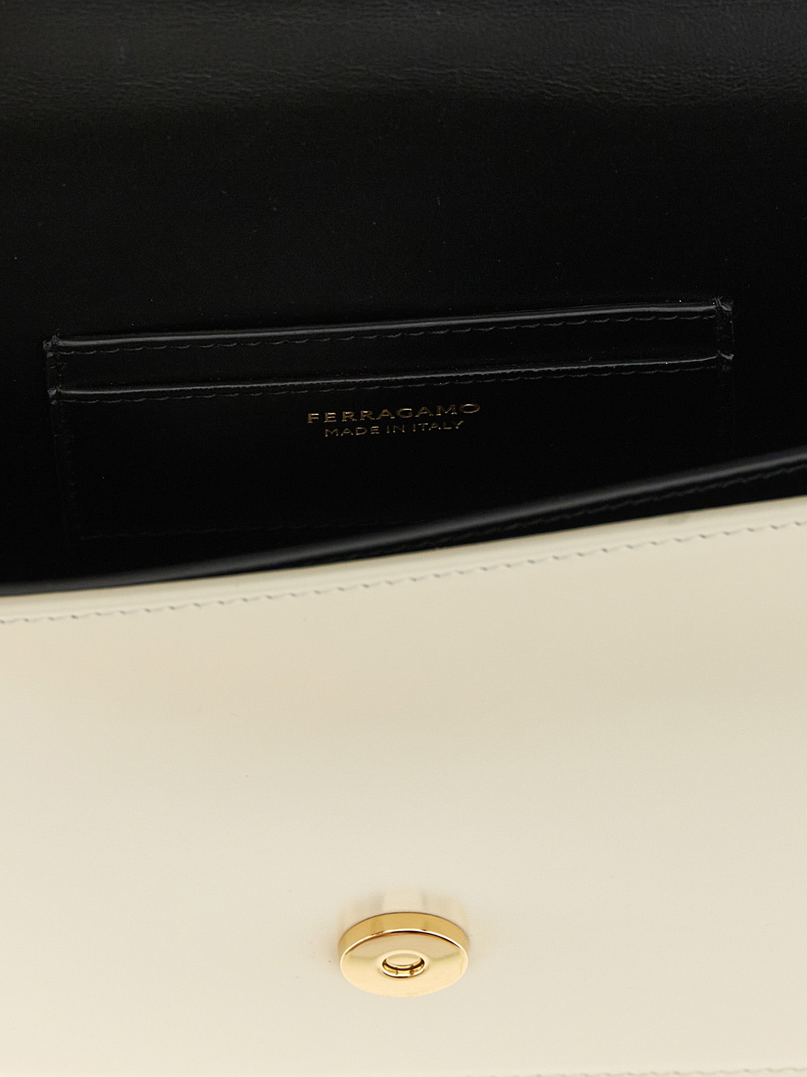 Ferragamo Bicolor Calfskin Crossbody Women's Bag