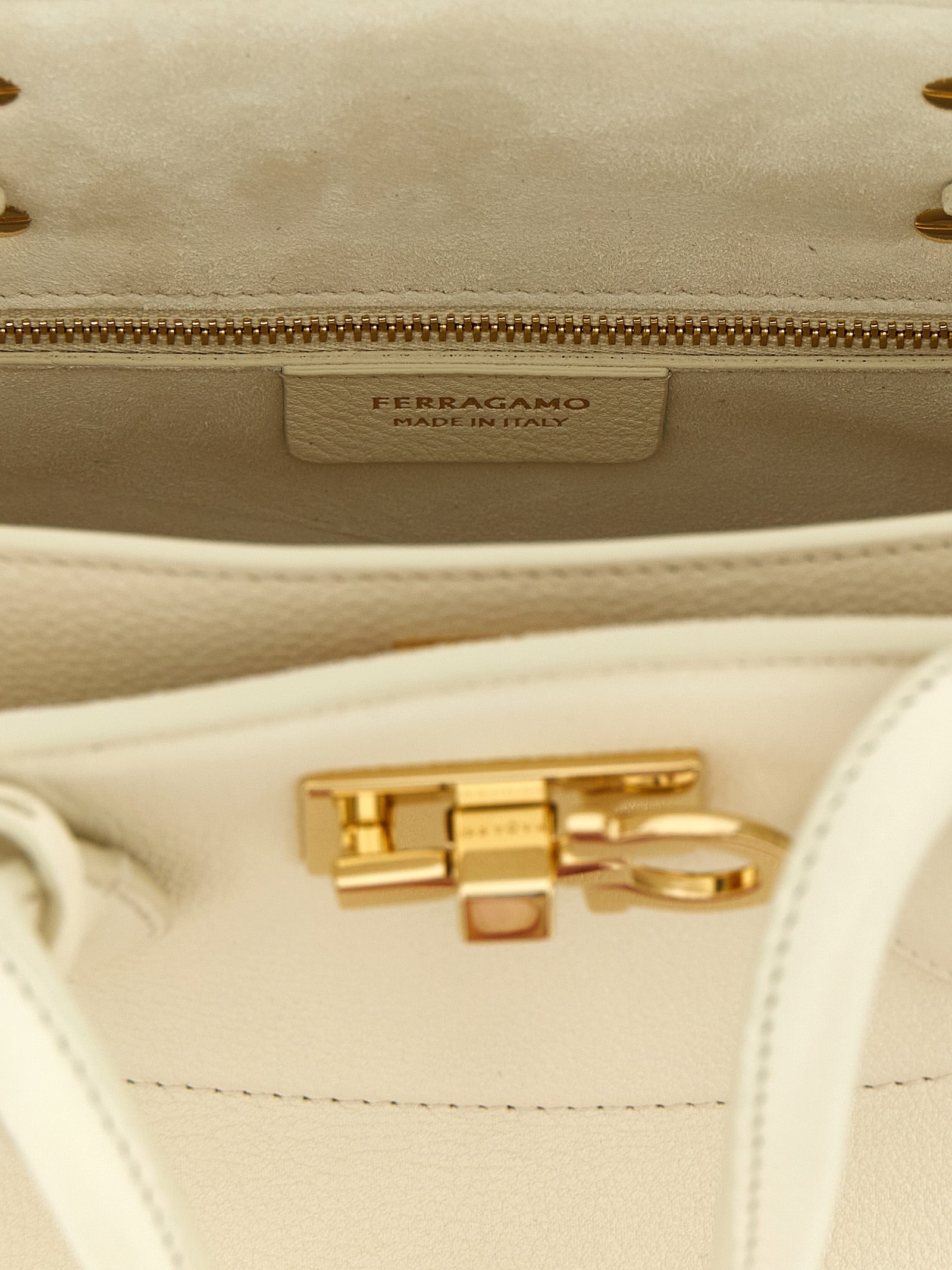 Ferragamo White Calfskin Women's Handbag