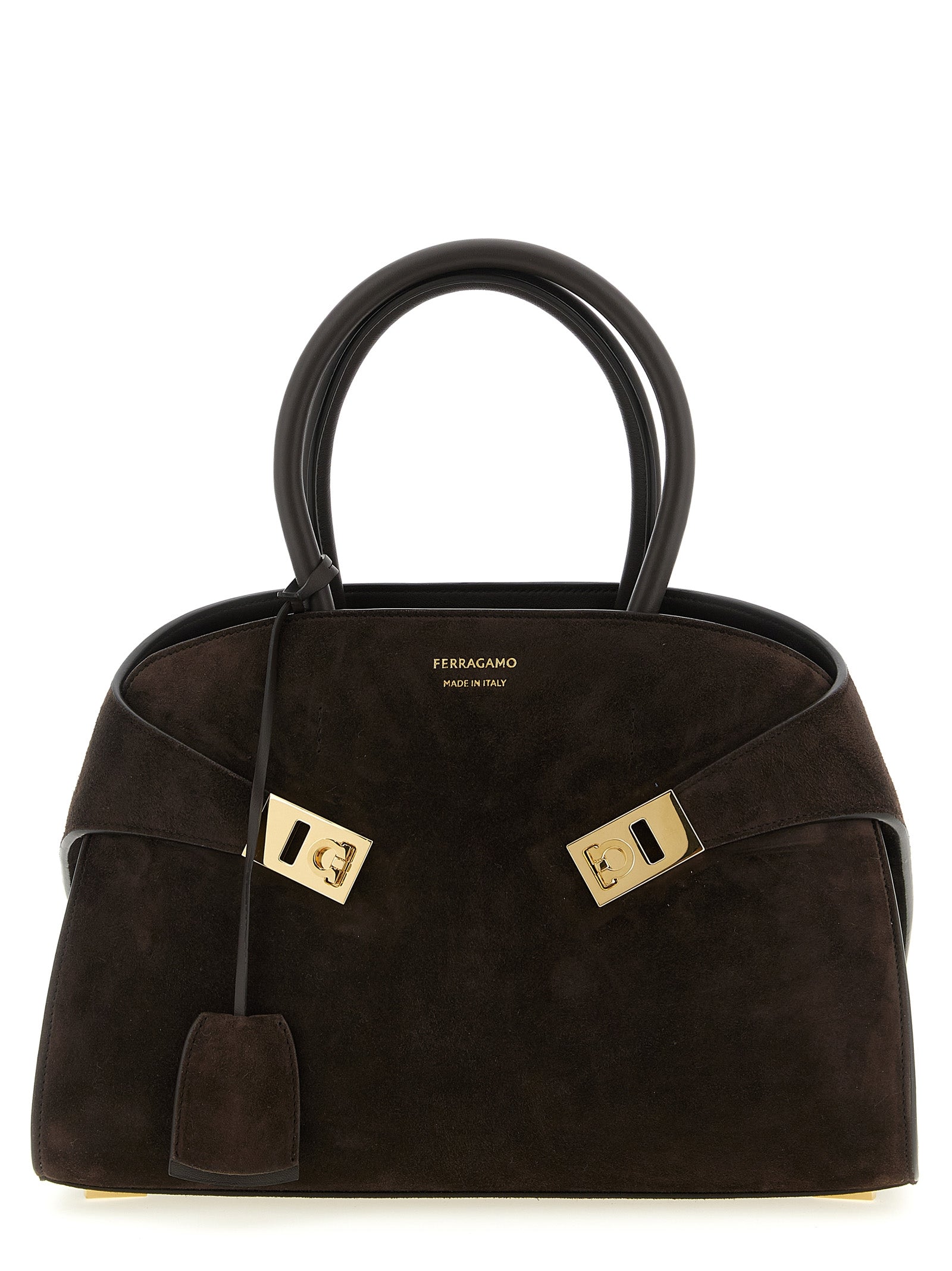Ferragamo Brown Goatskin Women's Handbag