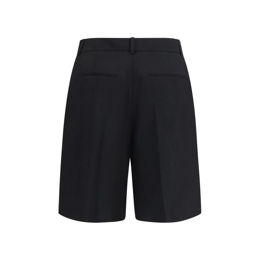 Khaite Black Wool Oves Aries Bermuda Women's Shorts