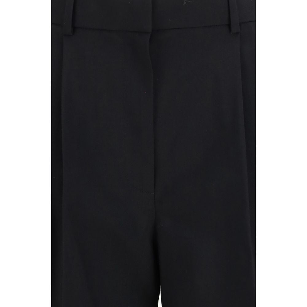 Khaite Black Wool Oves Aries Bermuda Women's Shorts
