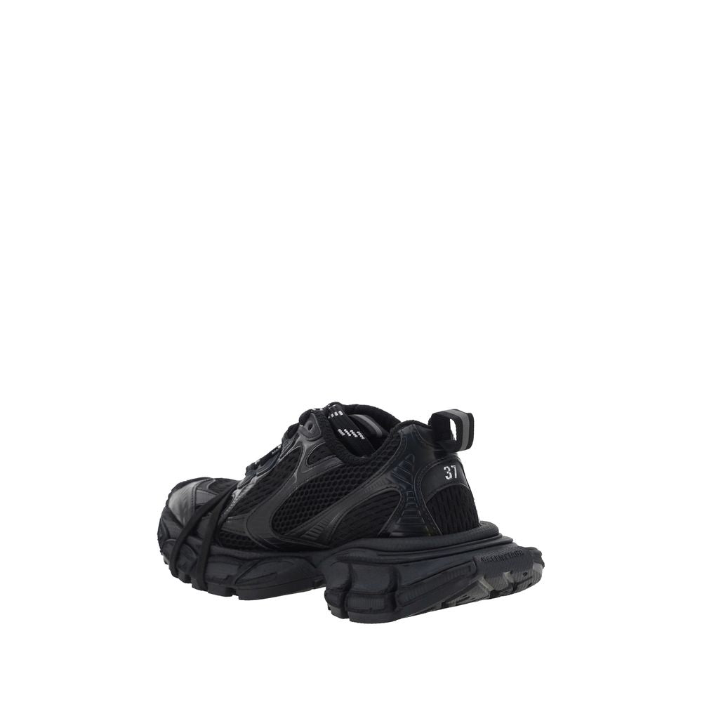 Balenciaga Black Polyurethane Chunky Women's Sneakers