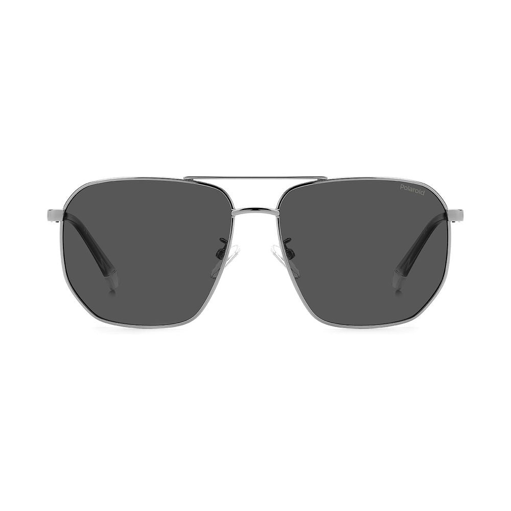 Polaroid Gray Metal Men's Sunglasses