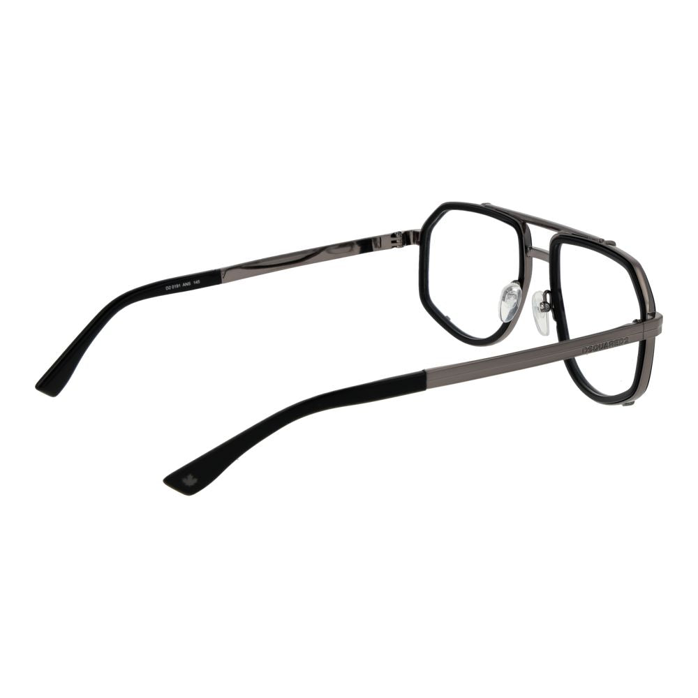 Dsquared² Black Metal Glasses Men's (Frames)