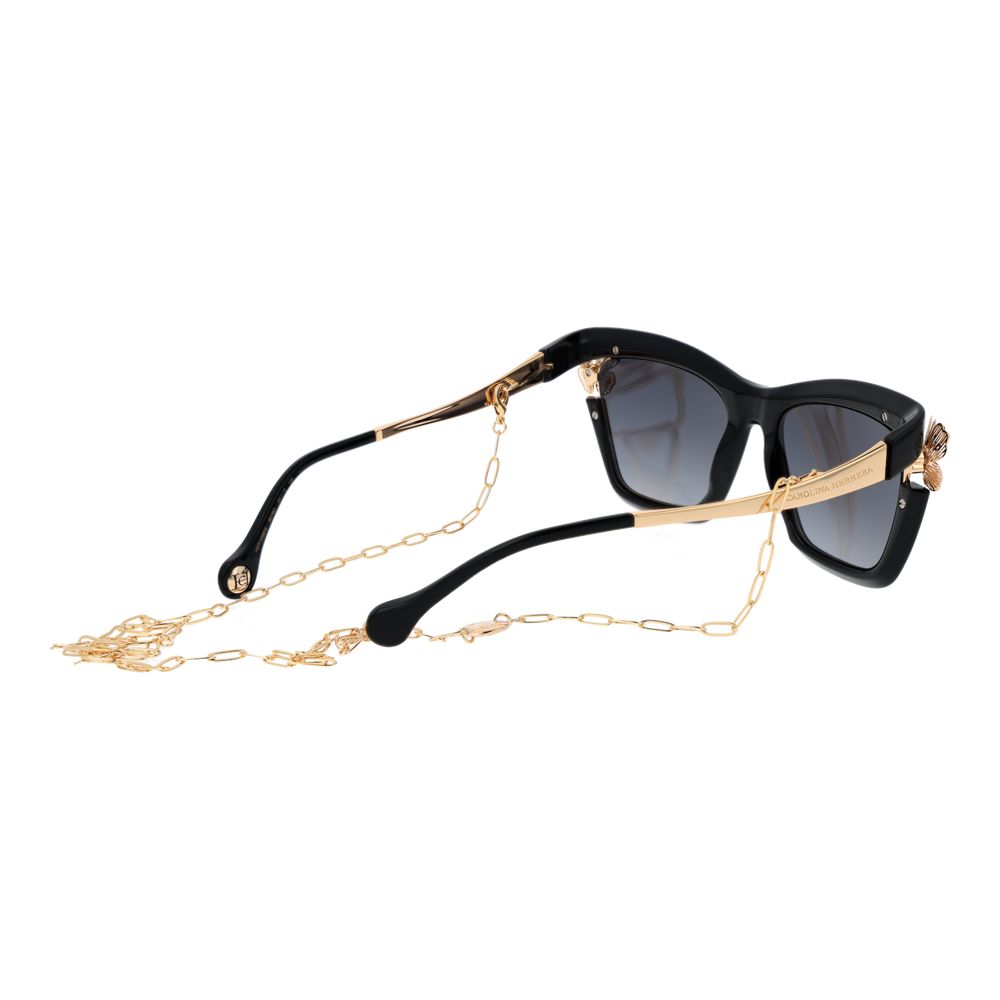 Carolina Herrera Black Polyamide Women's Sunglasses