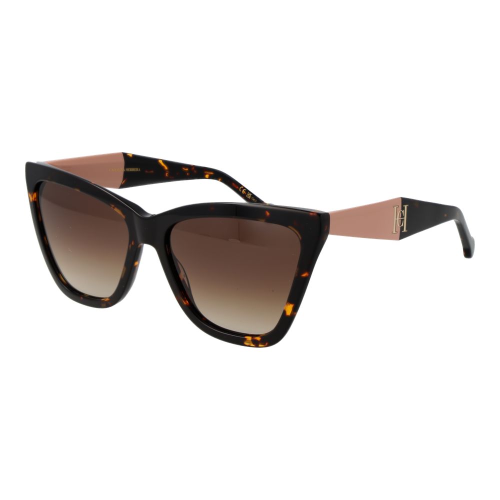 Carolina Herrera Brown Acetate Women's Sunglasses