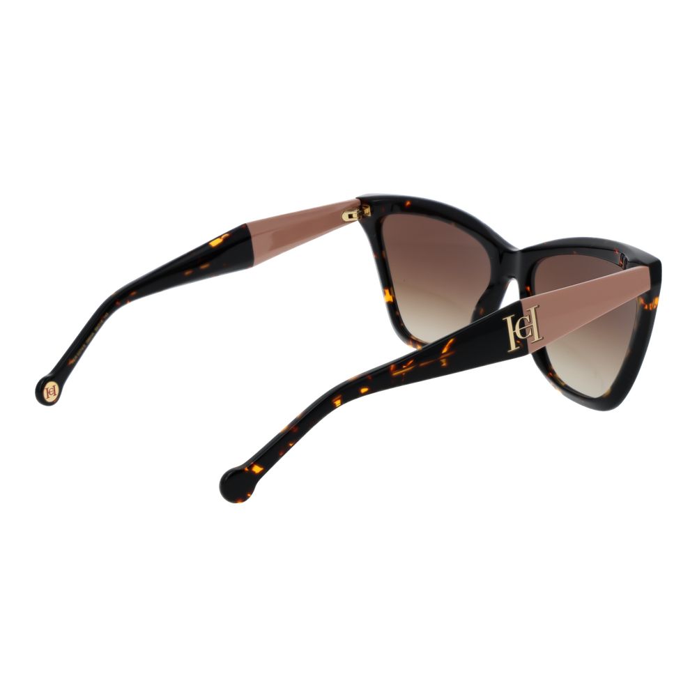 Carolina Herrera Brown Acetate Women's Sunglasses