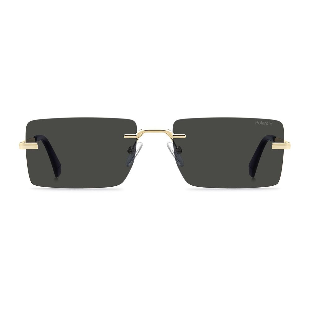 Polaroid Black Metal Men's Sunglasses