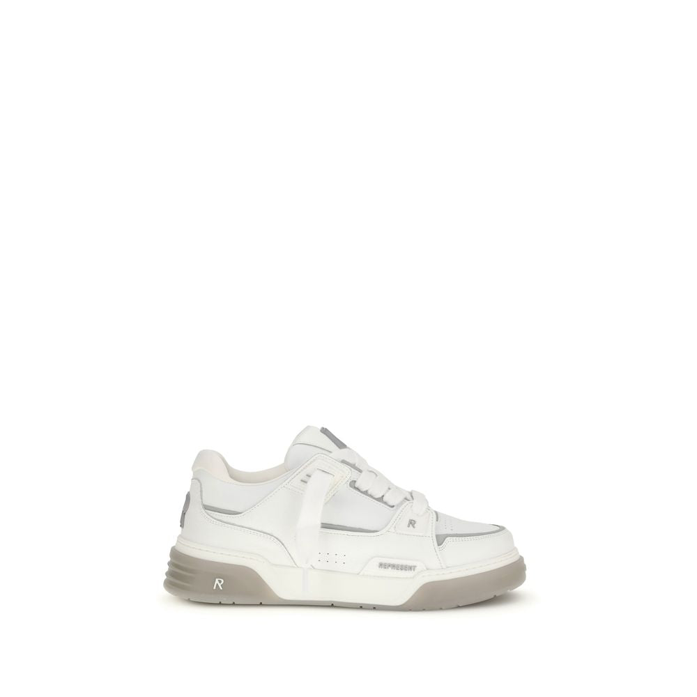 Represent White Calf Leather Bos Taurus Men's Sneakers