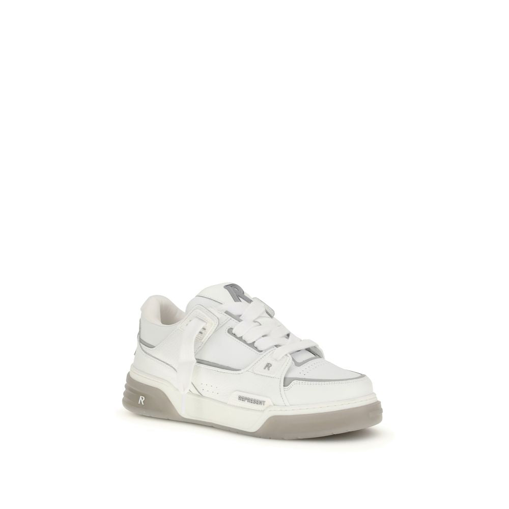Represent White Calf Leather Bos Taurus Men's Sneakers
