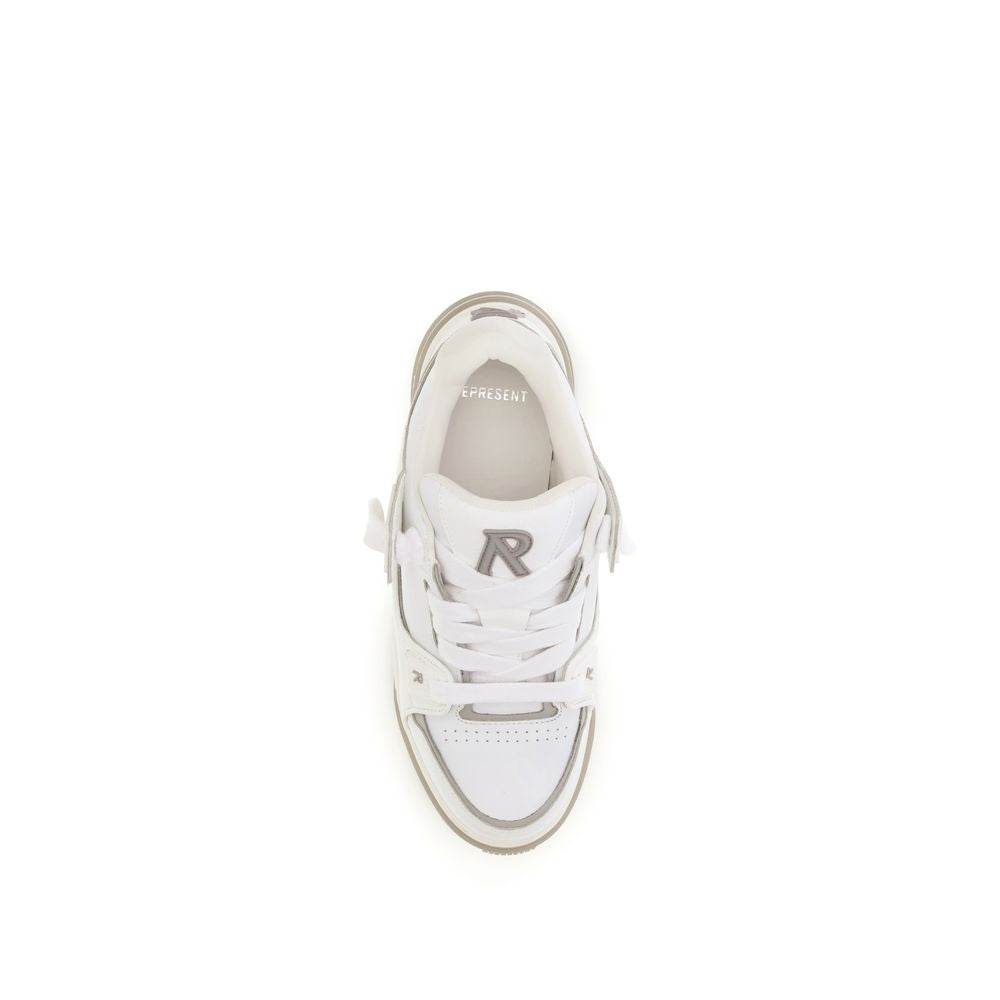 Represent White Calf Leather Bos Taurus Men's Sneakers