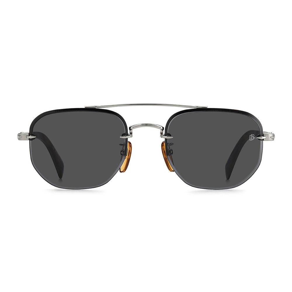 David Beckham Silver Metal Men's Sunglasses