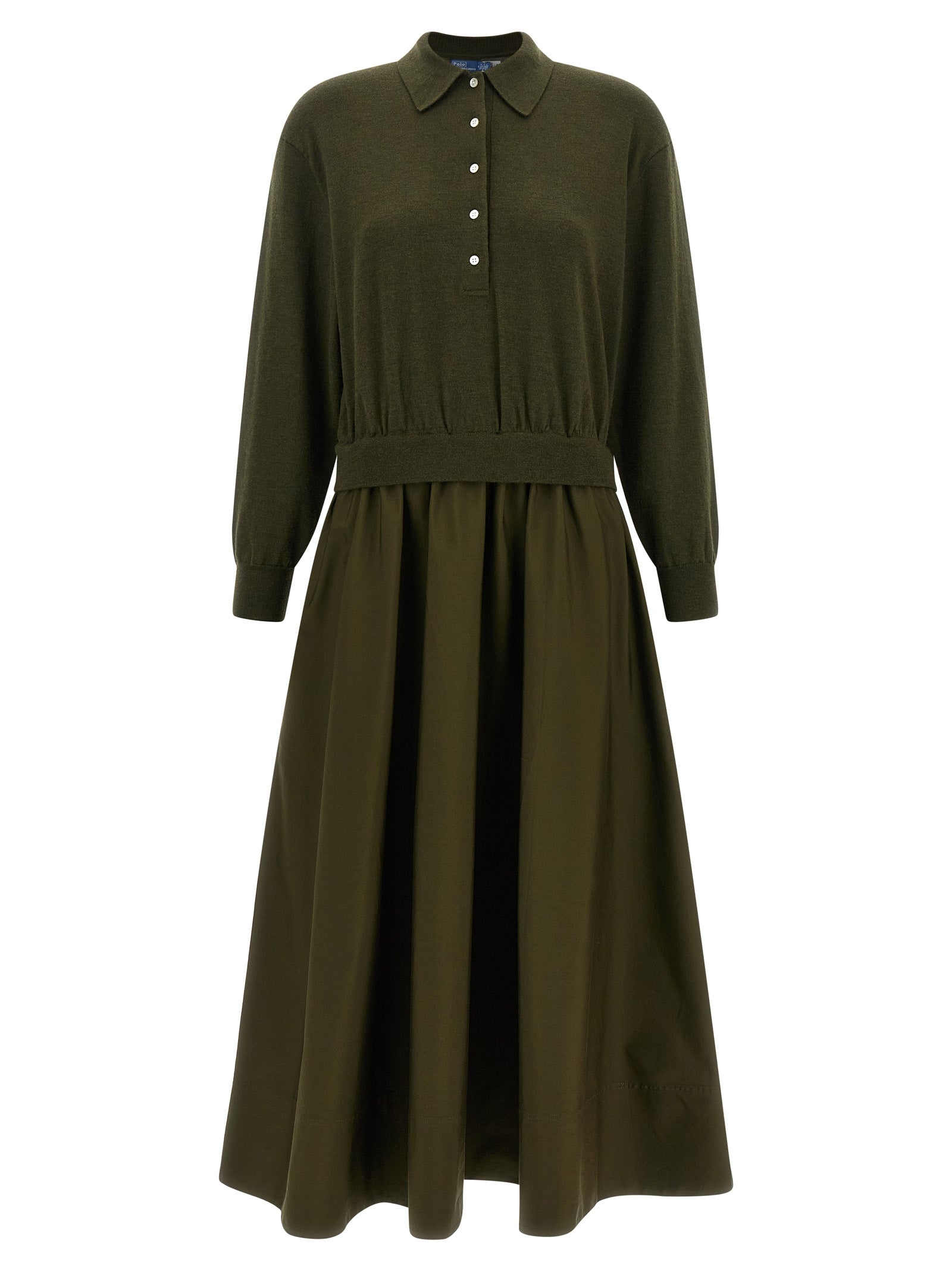 Polo Ralph Lauren Bicolor Wool Long Women's Dress