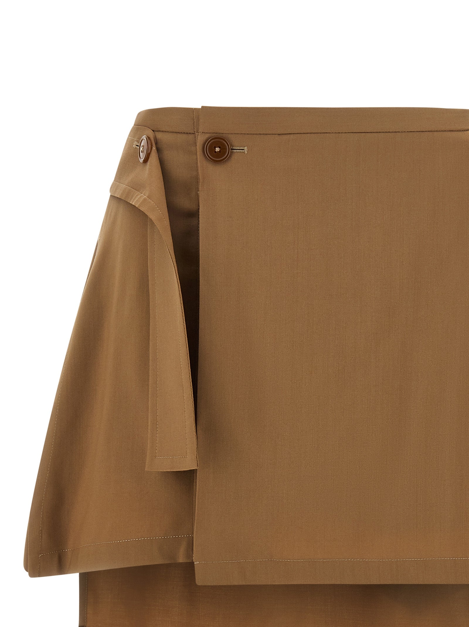 Vivienne Westwood Brown Virgin Wool Long Women's Skirt