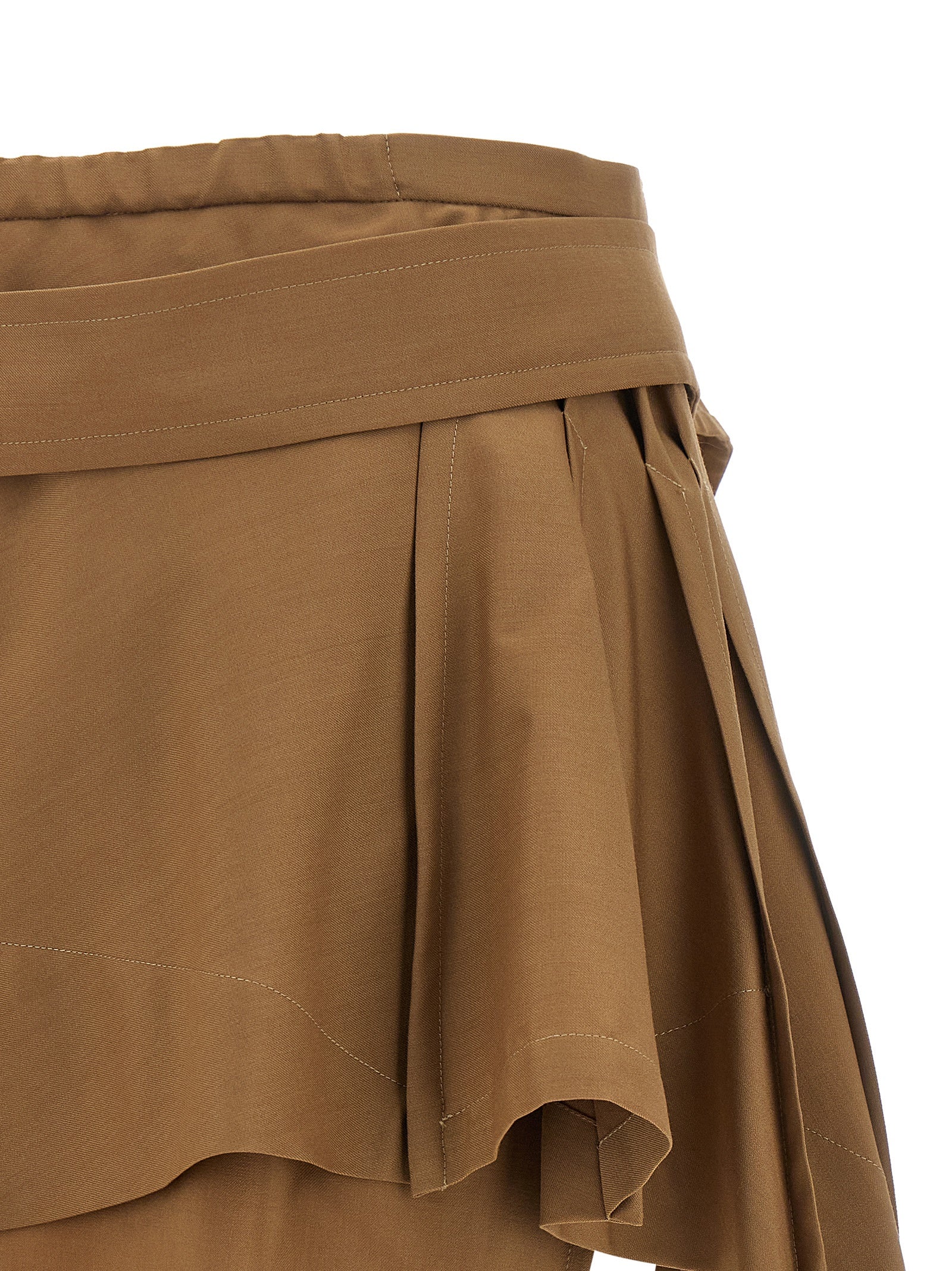 Vivienne Westwood Brown Virgin Wool Long Women's Skirt