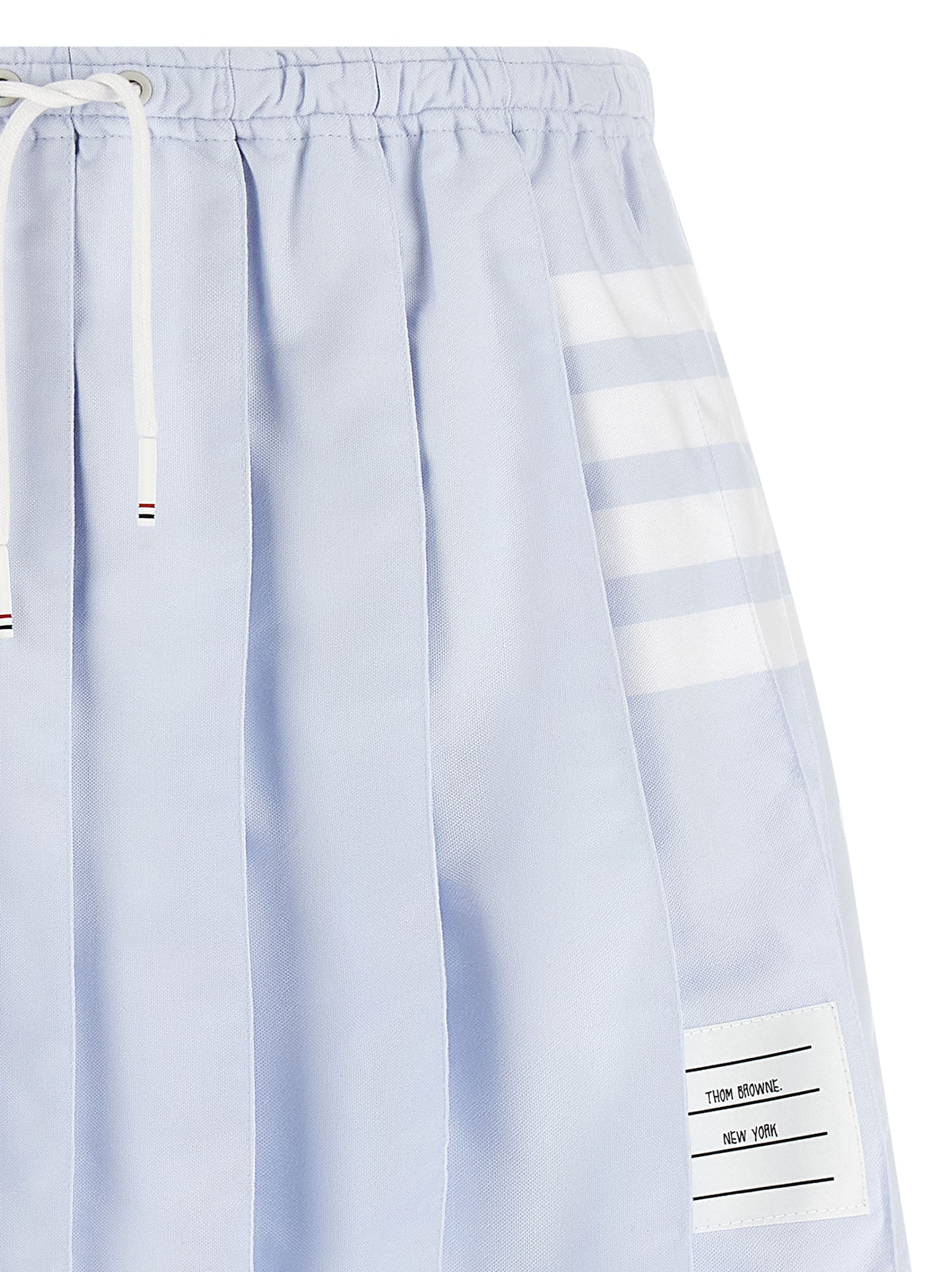 Thom Browne Blue Cotton Long Women's Skirt