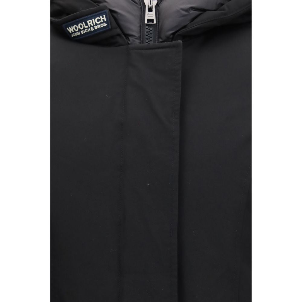 Woolrich Black Cotton Women's Parka