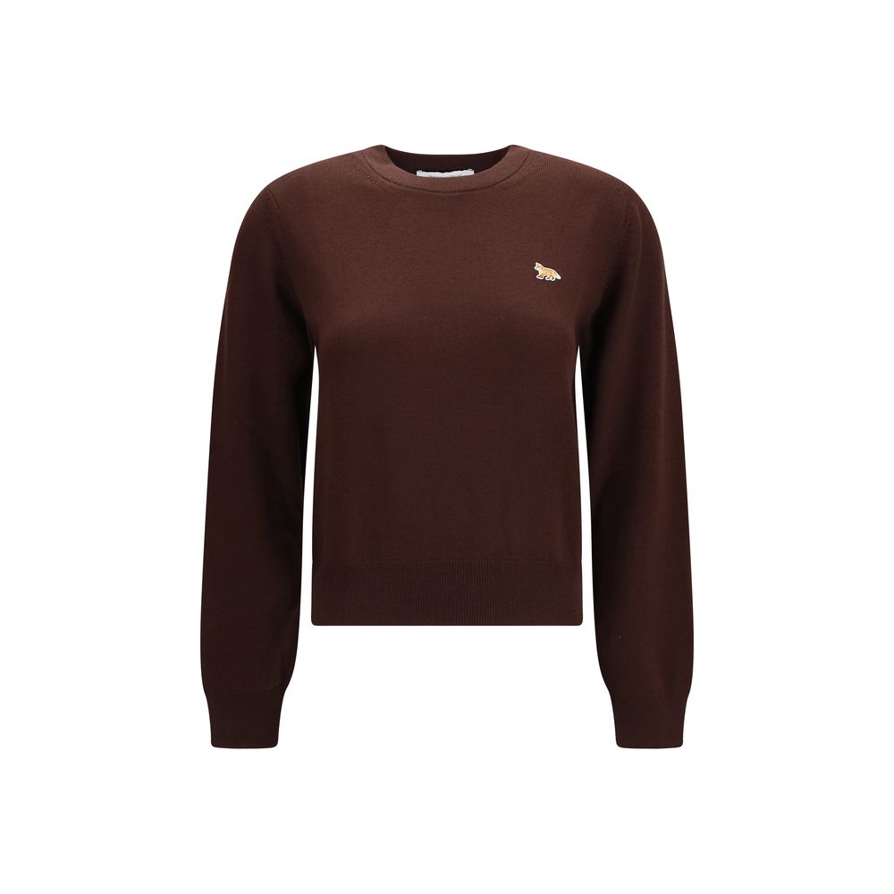 Maison Kitsuné Brown Wool Oves Aries Women's Sweatshirt