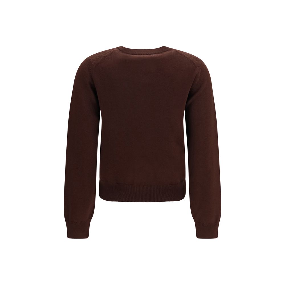 Maison Kitsuné Brown Wool Oves Aries Women's Sweatshirt