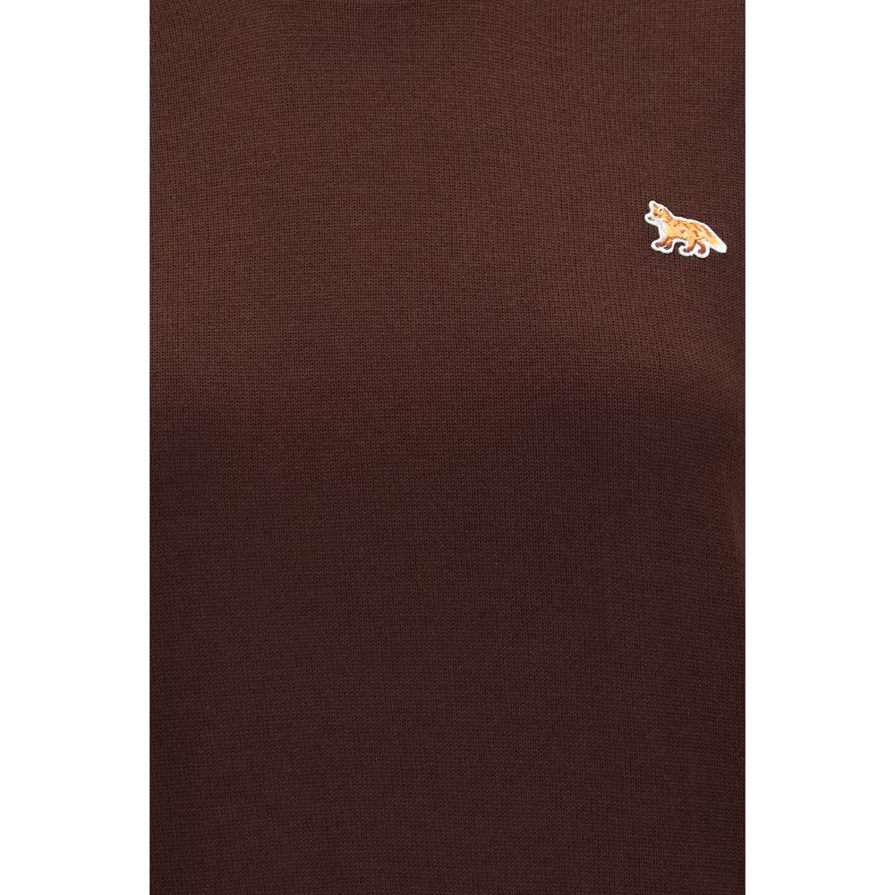 Maison Kitsuné Brown Wool Oves Aries Women's Sweatshirt