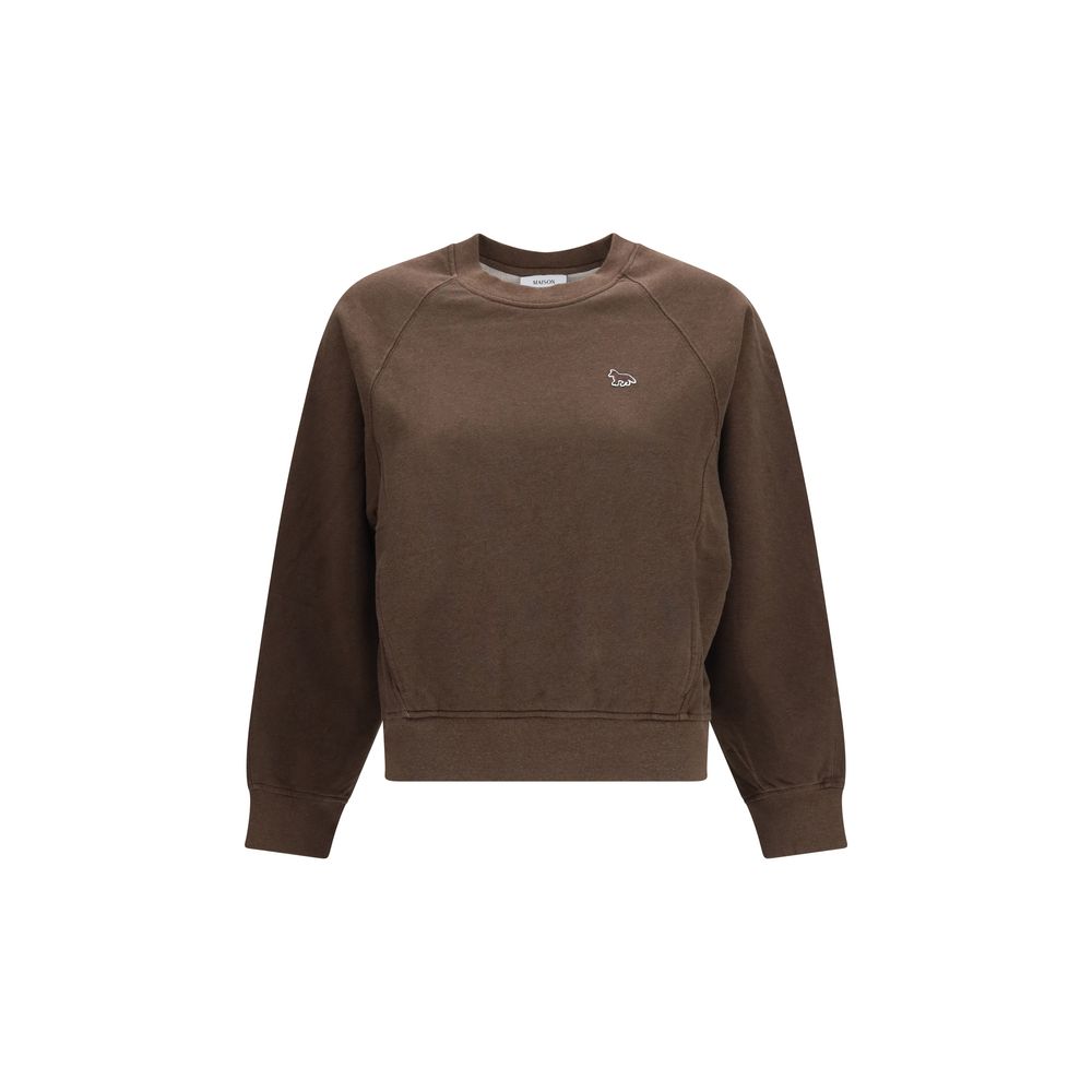 Maison Kitsuné Brown Cotton Women's Sweatshirt