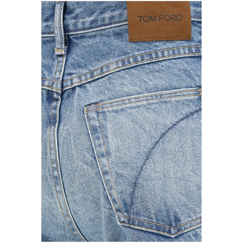 Tom Ford Blue Cotton Bootcut Women's Jeans