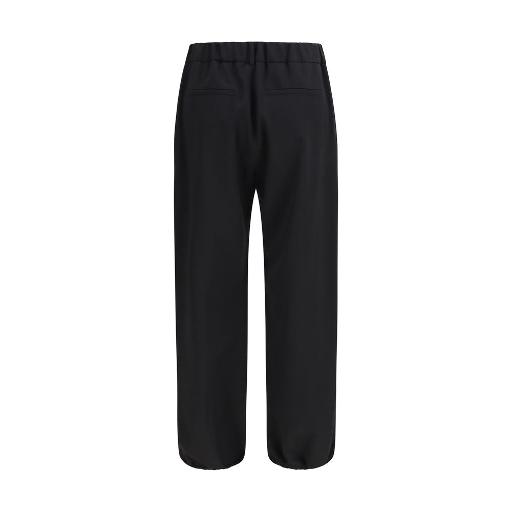 Burberry Black Wool Oves Aries Joggers (Workout Women's Pants)