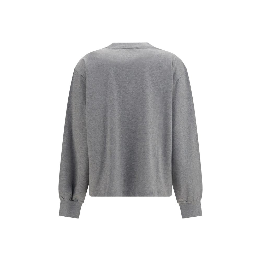 Ganni Gray Cotton Women's Sweatshirt