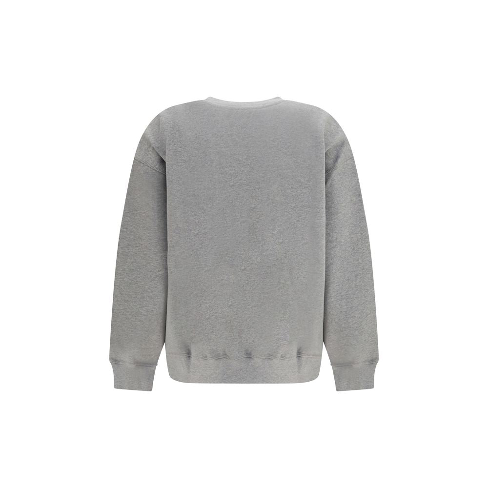 Ganni Gray Cotton Women's Sweatshirt