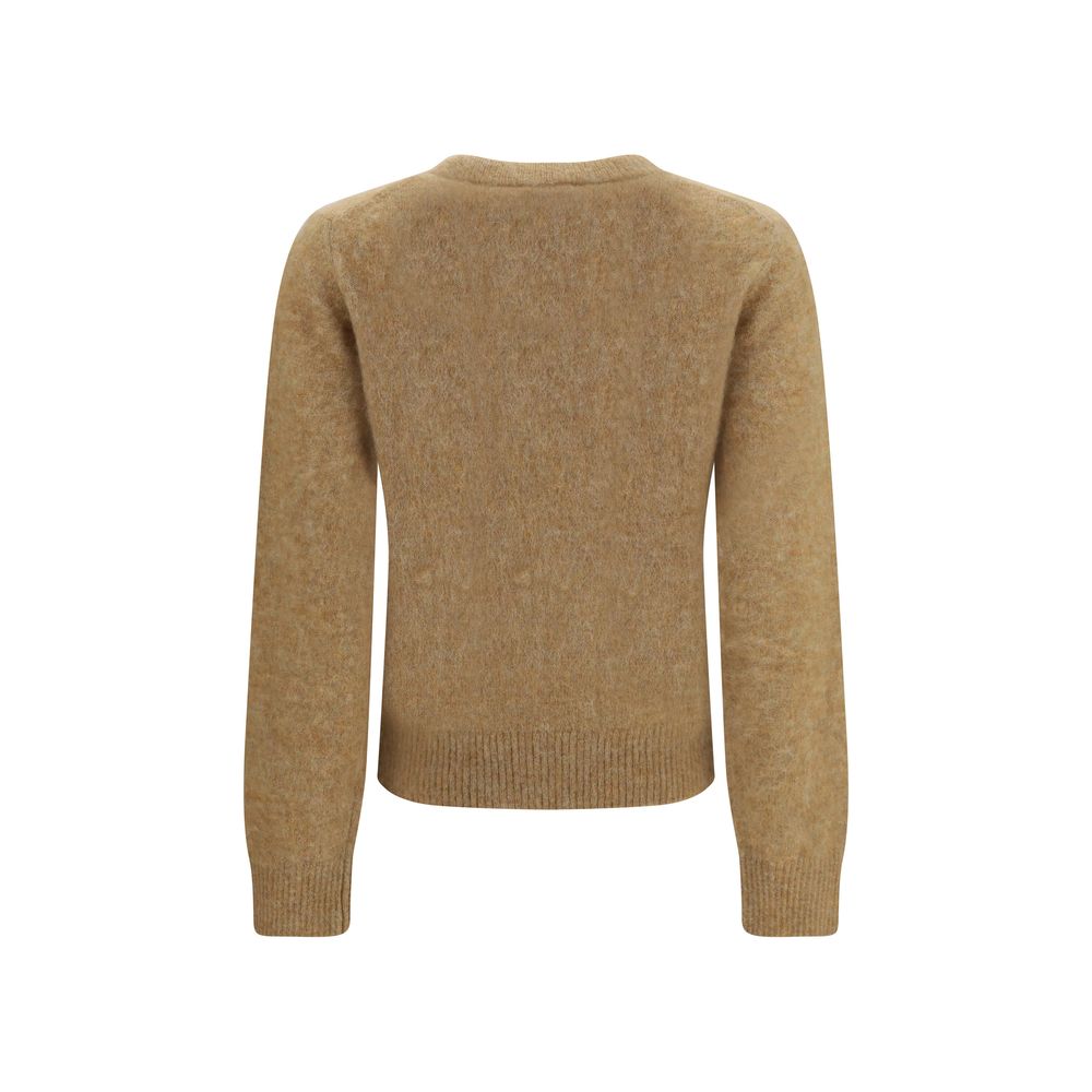 Ganni Beige Alpaca Vicugna Pacos Women's Sweatshirt