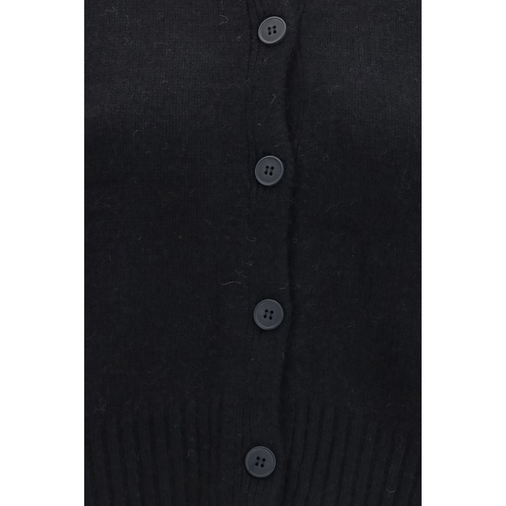 Loulou De Saison Black Wool Oves Aries Women's Cardigan