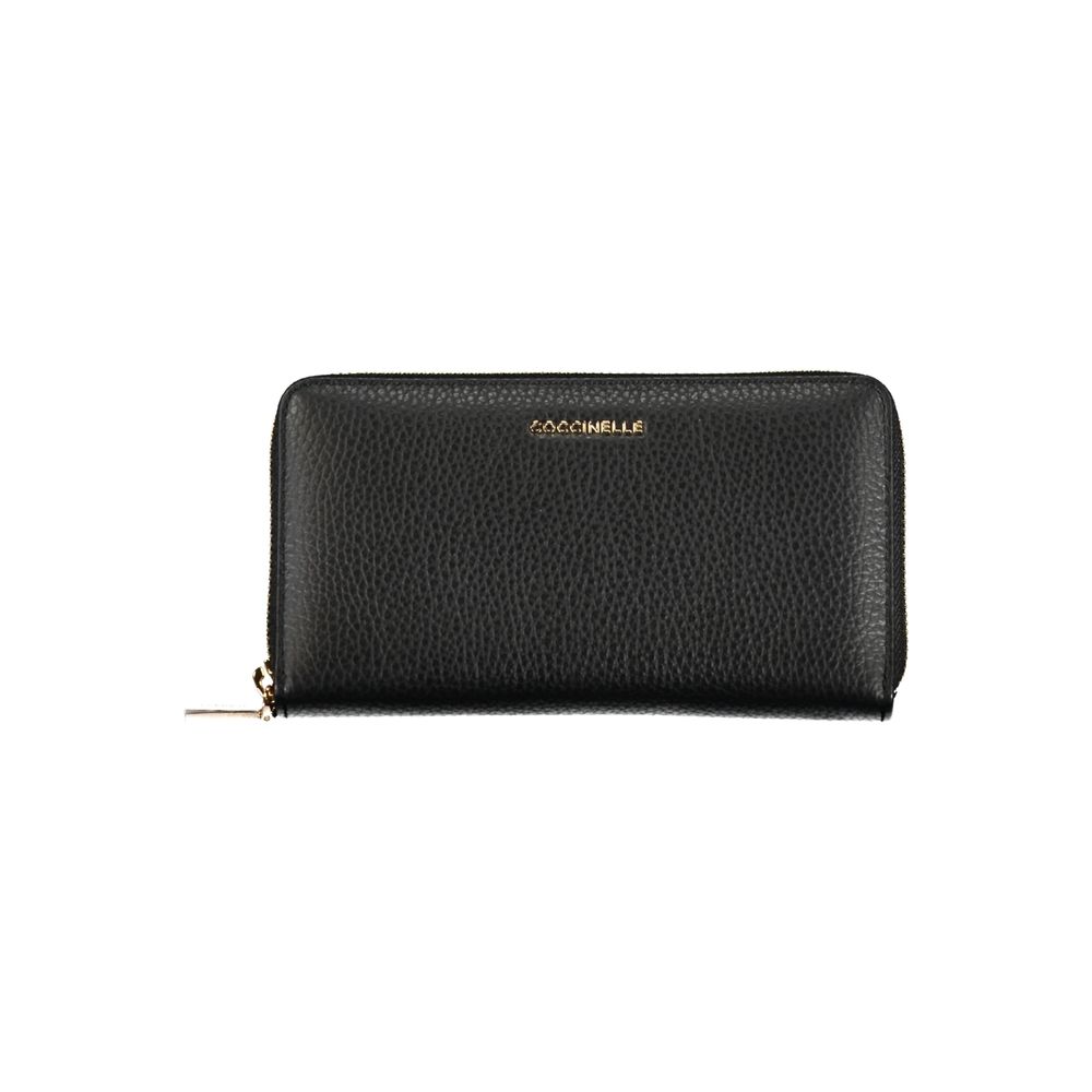 Coccinelle Elegant Leather Wallet with Multiple Women's Compartments