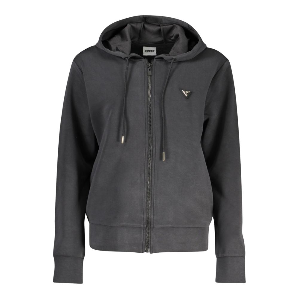 Guess Jeans Black Polyester Women's Women's Hoodie
