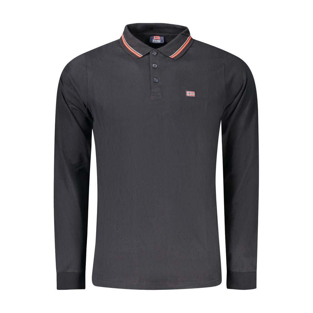 Norway 1963 Black Cotton Men's Men's Polo