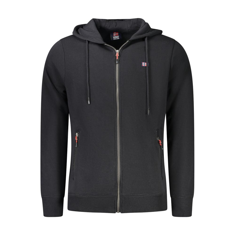Norway 1963 Black Cotton Men's Hooded Men's Sweatshirt